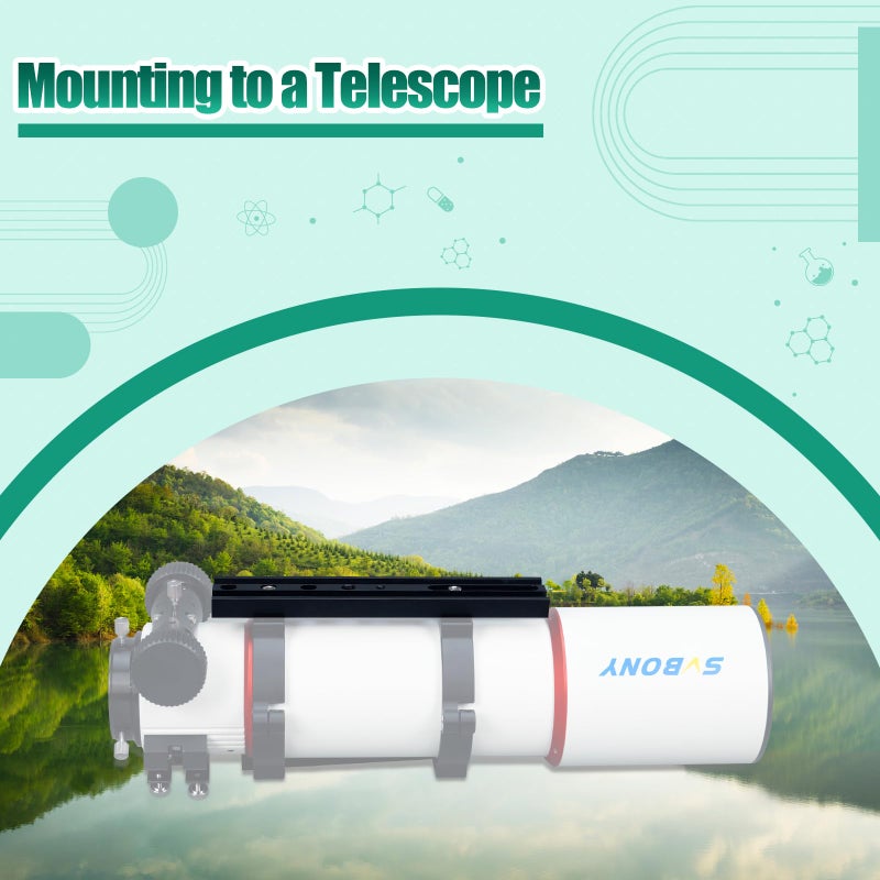 SVBONY SV219 Dovetail Mount Plate, 120mm 4.72 inches Universal Dovetail Plate Compatible with Vixen Dovetail Saddles, Telescope Accessories for OTA Equatorial Tripod Sky Astrophotography - Image 5